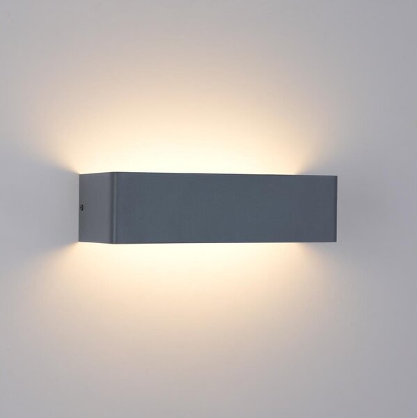Brilagi -LED Външно стенно осветително тяло DONNANI LED/12W/230V 30 см антрацит IP44