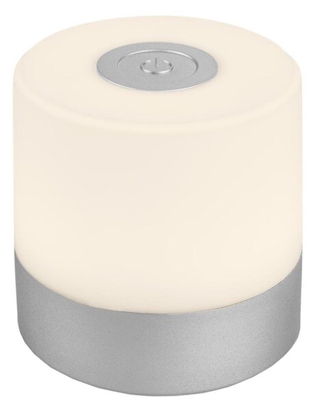 Briloner -LED димируема презареждаема сензорна външна настолна лампа LED/2W/5V 2700K IP44 матов хром