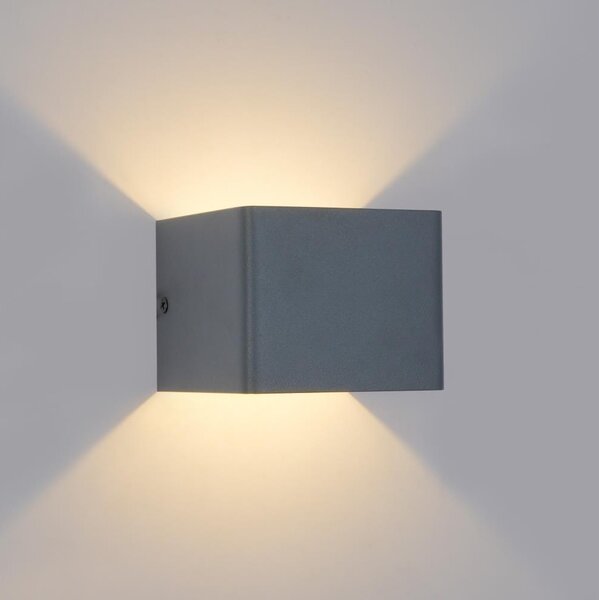 Brilagi - LED външно стенно осветително тяло DONNANI LED/5W/230V антрацит IP44