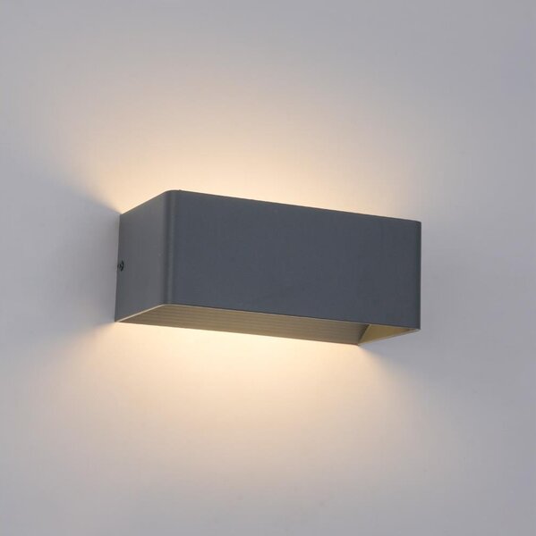 Brilagi - LED външно стенно осветително тяло DONNANI LED/7W/230V антрацит IP44