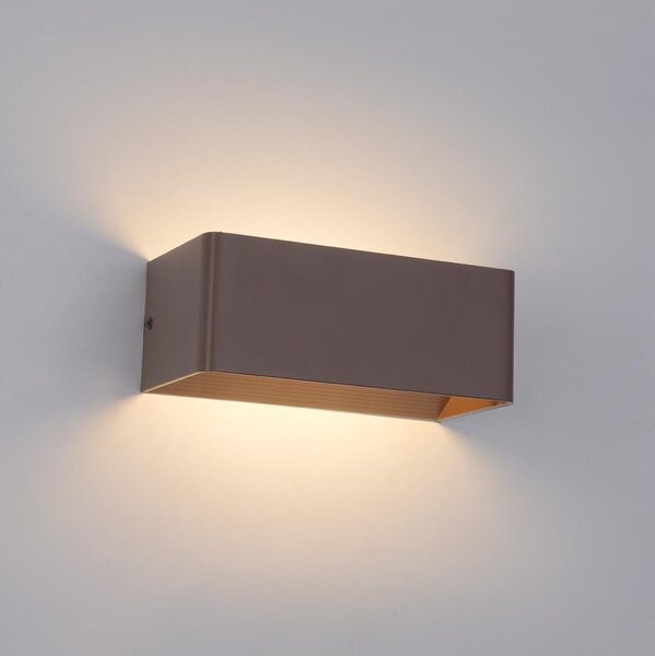 Brilagi - LED външно стенно осветително тяло DONNANI LED/7W/230V кафяво IP44
