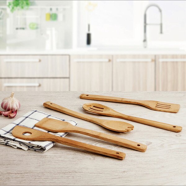 Чиния Quid Renova Bamboo Кафяв Дървен Ø 30 cm (12 броя)