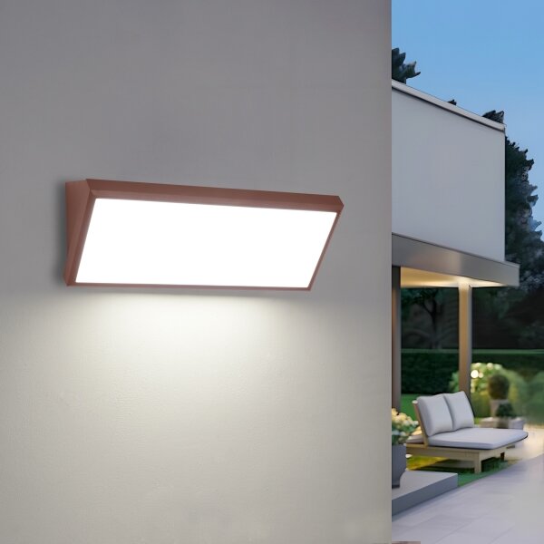 Brilagi - LED външно стенно осветително тяло TRIANGLE LED/42W/230V, кафяво, IP65