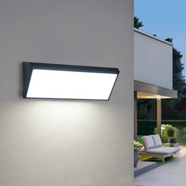 Brilagi - LED външно стенно осветително тяло TRIANGLE LED/42W/230V черно IP65