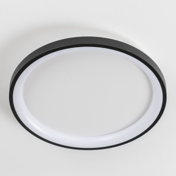 Brilagi - LED димируем таванен плафон FALCON SLIM LED/42W/230V Ø 50 см черен + дистанционно