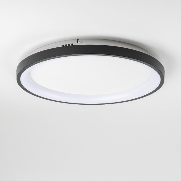 Brilagi - LED димируем таванен плафон FALCON SLIM LED/42W/230V Ø 50 см черен + дистанционно