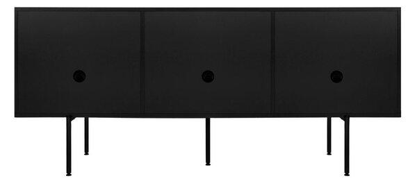 Черна маса за телевизор 180x79x50 cm Bau – noo.ma