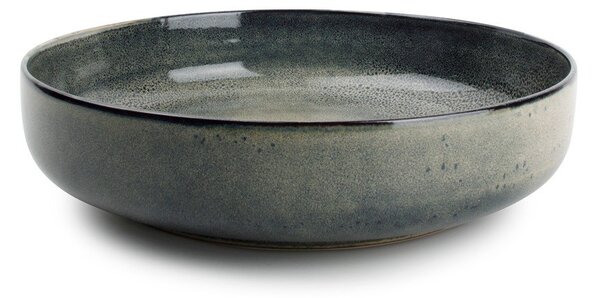 Зелена/сива глинена чиния за сервиране ø 28 cm Meridian – Salt&Pepper