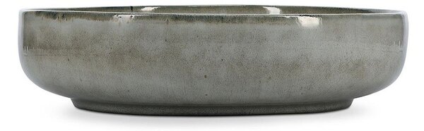 Зелена/сива глинена чиния за сервиране ø 28 cm Meridian – Salt&Pepper
