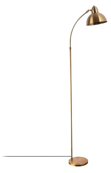 Подова лампа в месингов цвят с метален абажур (височина 162 cm) Marzeo – Opviq lights