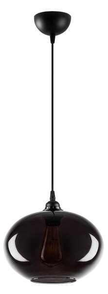 Висящо осветително тяло със стъклен абажур ø 27 cm Smoked – Opviq lights