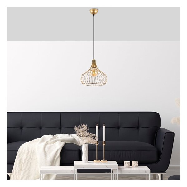 Висящо осветително тяло с метален абажур ø 22 cm Teldemia – Opviq lights