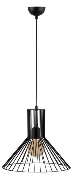 Черно висящо осветително тяло с метален абажур ø 38 cm Fellini – Opviq lights