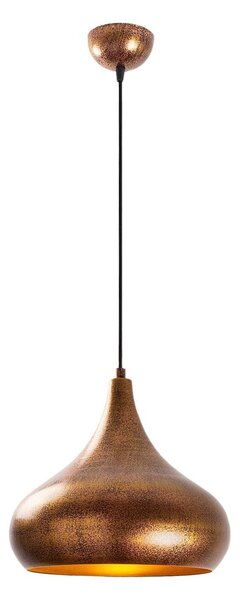 Висящо осветително тяло в меден цвят с метален абажур ø 30 cm Muba – Opviq lights