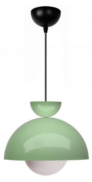 Зелено висящо осветително тяло с метален абажур ø 25 cm Arta – Opviq lights