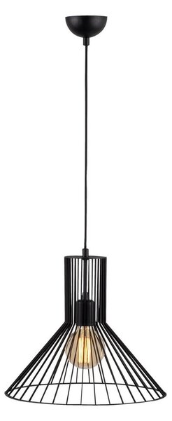 Черно висящо осветително тяло с метален абажур ø 38 cm Fellini – Opviq lights