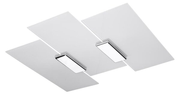 Sollux SL.0198 - Плафон FABIANO 3xE27/60W/230V бял/хром
