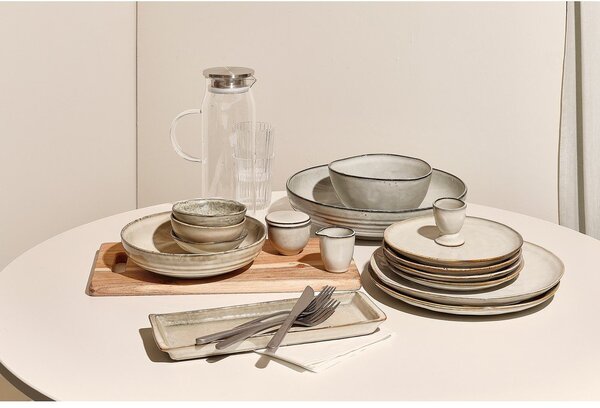 Зелена десертна глинена чиния ø 21 cm Artisan – Salt&Pepper