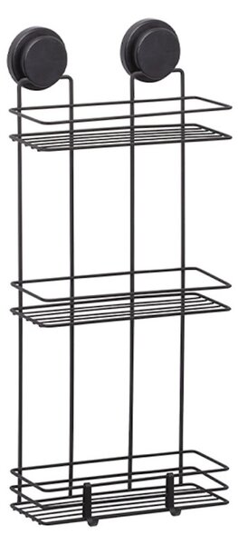 Етажерка за баня Metalife MGS-720, 3 нива, 51.5x39x49.5 см, Черен