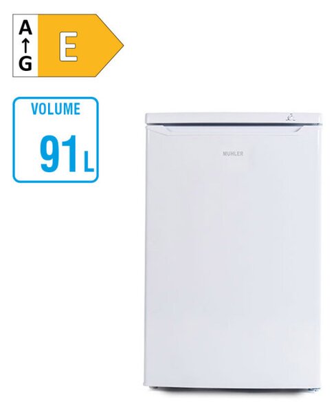 Фризер Muhler VFS85WE, 91 л, Клас Е, Реверсивна врата, R600a, Бял