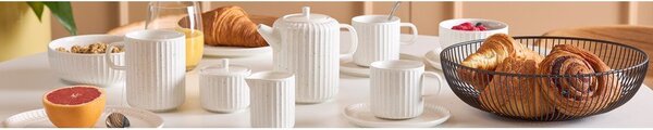 Бяла чинийка ø 14,5 cm Ora Gloss – Salt&Pepper