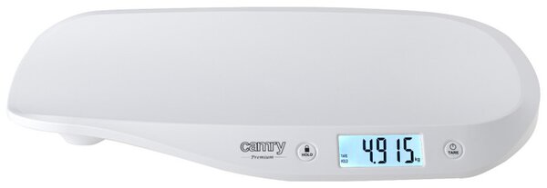 Бебешка везна Camry CR 8185, До 20 кг, LCD дисплей, Функция HOLD, ТАРА, Автоматично изключване, Бял