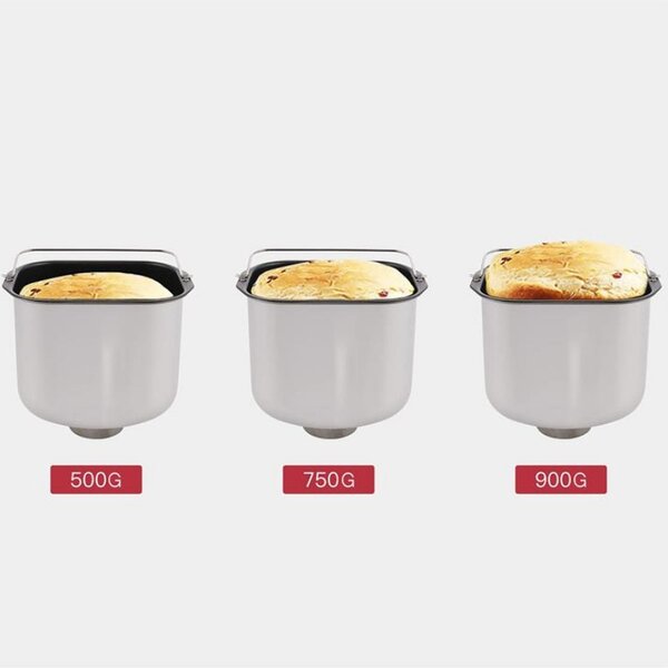 Хлебопекарна Nictemaw Baking Master, 550W, 25 програми, 3 степени, 500/750/900 гр, LCD, Отложен старт 13ч, Автоматичен дозатор, Сребрист