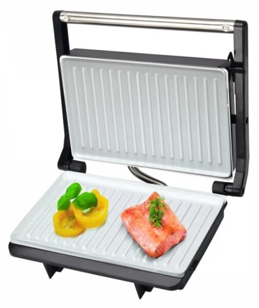 Електрическа скара Esperanza EKG013, 850W, 23х14.5см, Керамично покритие, Черен