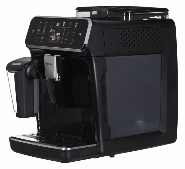 Кафеавтомат Philips EP5541/50 5500 LatteGo, 1500W, 15 bar, 1.8 л, 20 напитки, Керамична мелачка с 12 нива, TFT, AquaClean, SilentBrew, AromaExtract, ExtraShot, Черен
