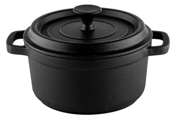 Чугунена тенджера Muhler Tika MR-2048CI, 20x10 см, 2 л, Индукция, Черен