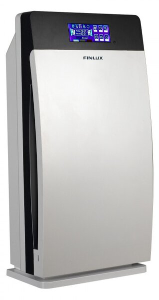 Пречиствател за въздух Finlux FAP-8091UZI, 73 W, За до 100 м2, Таймер, 4 скорости, UV, Йонизация, HEPA 11, Бял/сив