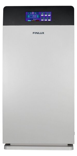 Пречиствател за въздух Finlux FAP-8091UZI, 73 W, За до 100 м2, Таймер, 4 скорости, UV, Йонизация, HEPA 11, Бял/сив