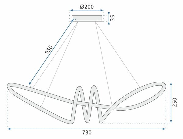 Лампа LED APP824-CP Gold