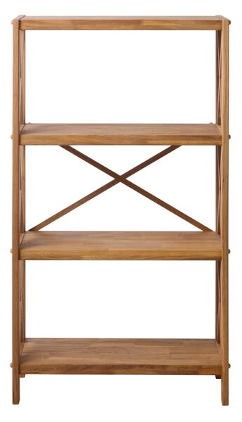 Стелаж от масивен дъб в естествен цвят 70x124 cm X-Shelf – Unique Furniture