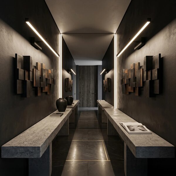LED аплик за баня APP1868-1W 80 cm Black