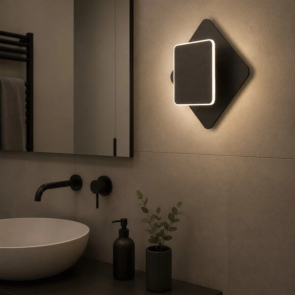 LED аплик LHJ123-W Черен