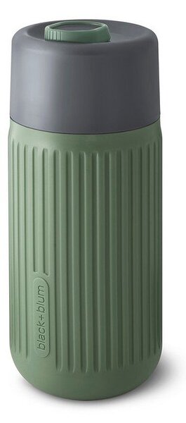Зелена стъклена чаша за път 340 ml – Black + Blum