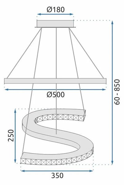 Пендед LED APP773-2CP