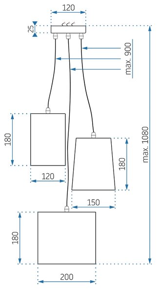 Лампа APP971-3cp