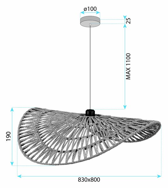 Пендел BOHO APP1740-1CP 80CM