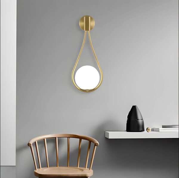 Аплик G094-1W GOLD WHITE