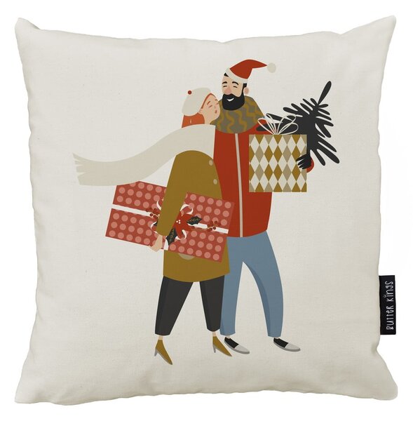 Калъфка за възглавница с коледен мотив 45x45 cm Christmas Couple – Butter Kings