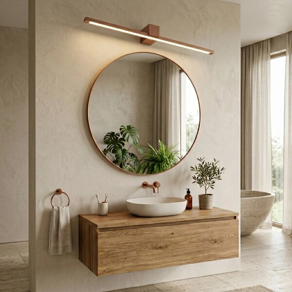 LED аплик за баня SWE054-1W 80 cm COPPER BRUSH