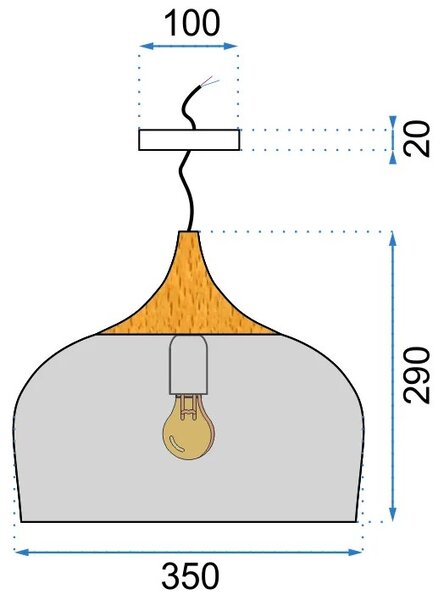 Пендел Bari Gray APP182-1CP
