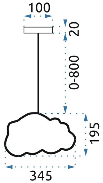 Пендел Cloud Gray LH2077-2