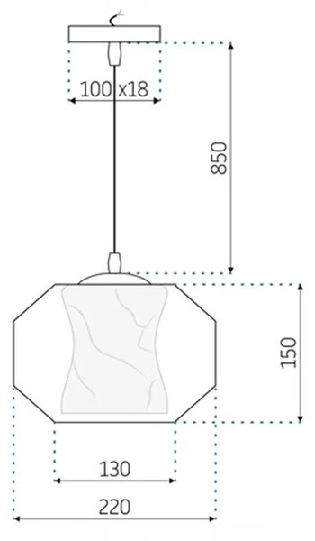 Пендел WHITE MARBLE APP908-1CP