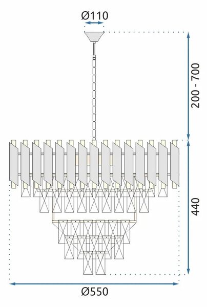 Пендел Cristal APP1058-CP
