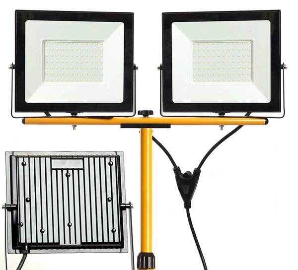 Halogen LED budowlany na statywie RSL006-2x100N