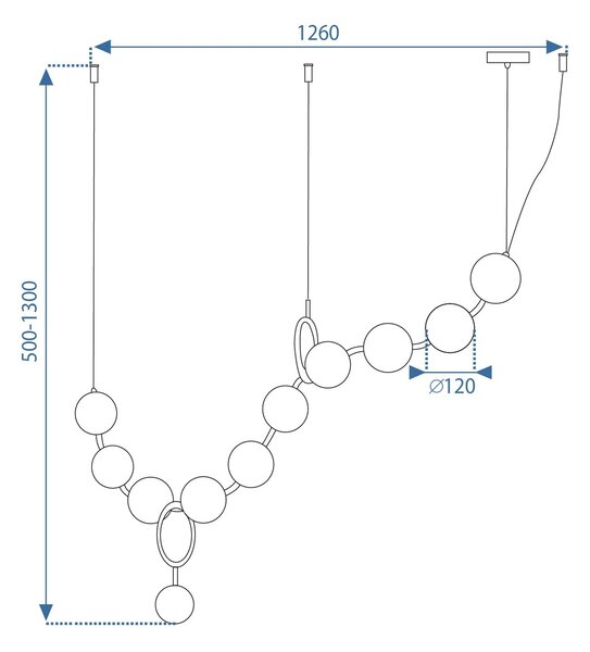 Плафон LED APP1444-10CP GOLD