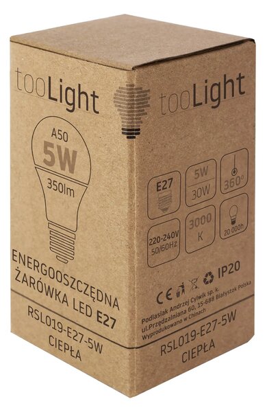 Крушка LED RSL019 E27 5W Warm